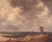 扬 范 戈因 : Windmill by a River